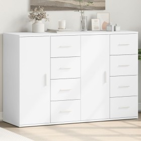 Sideboards 2 pcs white engineered wood 59x39x80 cm by vidaXL, Sideboards - Ref: Foro24-3276630, Price: 229,78 €, Discount: %