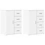 Sideboards 2 pcs white engineered wood 59x39x80 cm by vidaXL, Sideboards - Ref: Foro24-3276630, Price: 225,99 €, Discount: %