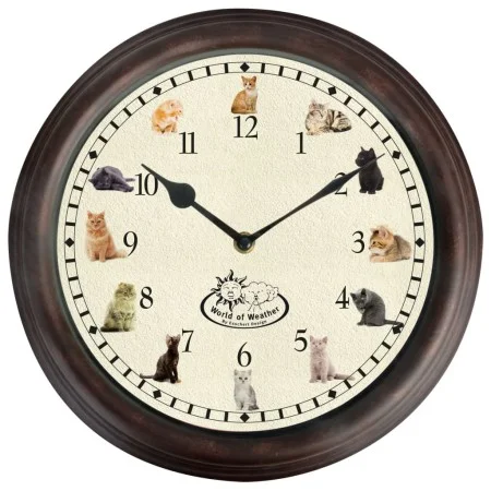 Esschert Design Cat Sounds Clock by Esschert Design, Wall clocks - Ref: Foro24-428857, Price: 21,13 €, Discount: %