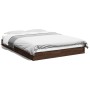 Bettgestell aus eichenbraunem Holzwerkstoff, 120 x 190 cm von vidaXL, Betten und Lattenroste - Ref: Foro24-842055, Preis: 83,...