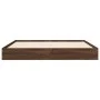 Bettgestell aus eichenbraunem Holzwerkstoff, 120 x 190 cm von vidaXL, Betten und Lattenroste - Ref: Foro24-842055, Preis: 81,...