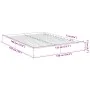 Black engineered wood bed frame 135x190 cm by vidaXL, Beds and slatted bases - Ref: Foro24-842043, Price: 88,54 €, Discount: %