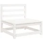 Gartensofa-Set 9-teilig aus massivem weißem Kiefernholz von vidaXL, Gartensets - Ref: Foro24-3299366, Preis: 558,03 €, Rabatt: %