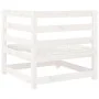Gartensofa-Set 9-teilig aus massivem weißem Kiefernholz von vidaXL, Gartensets - Ref: Foro24-3299366, Preis: 558,03 €, Rabatt: %