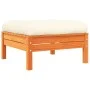Gartensofa-Set 10-teilig mit Kissen aus wachsbraunem Kiefernholz von vidaXL, Gartensets - Ref: Foro24-3299600, Preis: 867,98 ...
