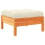 Gartensofa-Set 10-teilig mit Kissen aus wachsbraunem Kiefernholz von vidaXL, Gartensets - Ref: Foro24-3299600, Preis: 867,98 ...