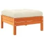 Gartensofa-Set 10-teilig mit Kissen aus wachsbraunem Kiefernholz von vidaXL, Gartensets - Ref: Foro24-3299600, Preis: 867,98 ...