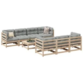 8-piece garden sofa set with solid pine wood cushions by vidaXL, Garden sets - Ref: Foro24-3299324, Price: 721,23 €, Discount: %