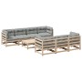 8-teilige Gartensofagarnitur mit Kissen aus massivem Kiefernholz von vidaXL, Gartensets - Ref: Foro24-3299324, Preis: 728,84 ...