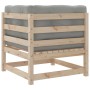 8-teilige Gartensofagarnitur mit Kissen aus massivem Kiefernholz von vidaXL, Gartensets - Ref: Foro24-3299324, Preis: 728,84 ...