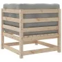 Juego de sofás de jardín 8 pzas con conjines madera maciza pino de vidaXL, Conjuntos de jardín - Ref: Foro24-3299324, Precio:...