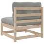 8-teilige Gartensofagarnitur mit Kissen aus massivem Kiefernholz von vidaXL, Gartensets - Ref: Foro24-3299324, Preis: 728,84 ...