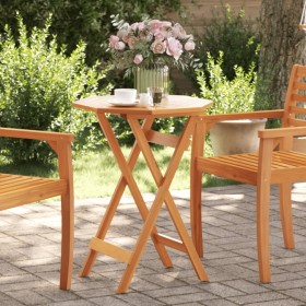 Mesa de jardín plegable madera maciza de acacia Ø60x75 cm de vidaXL, Mesas de jardín - Ref: Foro24-4004909, Precio: 55,07 €, ...