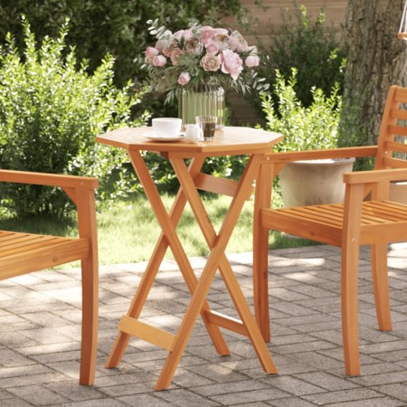 Folding garden table solid acacia wood Ø60x75 cm by vidaXL, Garden tables - Ref: Foro24-4004909, Price: 54,93 €, Discount: %