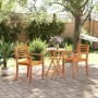 Folding garden table solid acacia wood Ø60x75 cm by vidaXL, Garden tables - Ref: Foro24-4004909, Price: 54,93 €, Discount: %