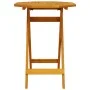 Mesa de jardín plegable madera maciza de acacia Ø60x75 cm de vidaXL, Mesas de jardín - Ref: Foro24-4004909, Precio: 54,51 €, ...