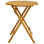 Folding garden table solid acacia wood Ø60x75 cm by vidaXL, Garden tables - Ref: Foro24-4004909, Price: 54,93 €, Discount: %