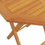 Mesa de jardín plegable madera maciza de acacia Ø60x75 cm