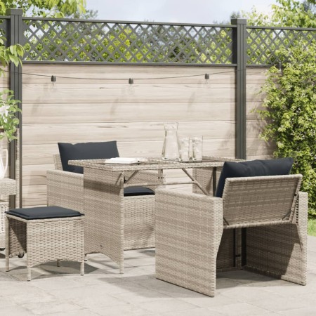 4-piece garden sofa set and gray synthetic rattan cushions by vidaXL, Garden sets - Ref: Foro24-366364, Price: 232,73 €, Disc...