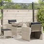 4-piece garden sofa set and gray synthetic rattan cushions by vidaXL, Garden sets - Ref: Foro24-366364, Price: 252,19 €, Disc...