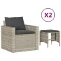 4-piece garden sofa set and gray synthetic rattan cushions by vidaXL, Garden sets - Ref: Foro24-366364, Price: 252,19 €, Disc...