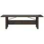 Garden table glass surface PE rattan brown 240x90x75cm by vidaXL, Garden tables - Ref: Foro24-365598, Price: 286,88 €, Discou...