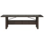 Mesa de jardín superficie de vidrio ratán PE marrón 240x90x75cm de vidaXL, Mesas de jardín - Ref: Foro24-365598, Precio: 264,...