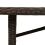 Garden table glass surface PE rattan brown 240x90x75cm by vidaXL, Garden tables - Ref: Foro24-365598, Price: 286,88 €, Discou...