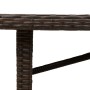 Mesa de jardín superficie de vidrio ratán PE marrón 240x90x75cm de vidaXL, Mesas de jardín - Ref: Foro24-365598, Precio: 265,...