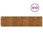 Bordes de césped acero corten flexible 10 piezas 25x103 cm de vidaXL, Recortadoras de césped - Ref: Foro24-821896, Precio: 97...