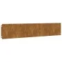 Bordes de césped acero corten flexible 10 piezas 20x103 cm de vidaXL, Recortadoras de césped - Ref: Foro24-821894, Precio: 86...