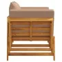 Garden bench with cushions 2 in 1 solid acacia wood by vidaXL, garden benches - Ref: Foro24-367582, Price: 264,69 €, Discount: %