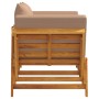 Gartenbank mit Kissen 2 in 1 aus massivem Akazienholz von vidaXL, Gartenbänke - Ref: Foro24-367582, Preis: 266,96 €, Rabatt: %