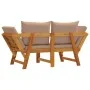 Garden bench with cushions 2 in 1 solid acacia wood by vidaXL, garden benches - Ref: Foro24-367582, Price: 264,69 €, Discount: %