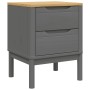 FLORO bedside table solid gray pine wood 45x39x57 cm by vidaXL, Nightstands - Ref: Foro24-374004, Price: 72,60 €, Discount: %