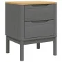 FLORO bedside table solid gray pine wood 45x39x57 cm by vidaXL, Nightstands - Ref: Foro24-374004, Price: 71,56 €, Discount: %