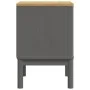 FLORO bedside table solid gray pine wood 45x39x57 cm by vidaXL, Nightstands - Ref: Foro24-374004, Price: 71,56 €, Discount: %