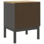 FLORO bedside table solid gray pine wood 45x39x57 cm by vidaXL, Nightstands - Ref: Foro24-374004, Price: 71,56 €, Discount: %