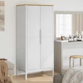 FLORO Kleiderschrank aus massivem weißem Kiefernholz 77x53x171 cm von vidaXL, Kleiderschränke - Ref: Foro24-374006, Preis: 25...