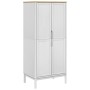 Armario FLORO madera maciza de pino blanco 77x53x171 cm de vidaXL, Armarios roperos - Ref: Foro24-374006, Precio: 256,17 €, D...