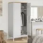 FLORO Kleiderschrank aus massivem weißem Kiefernholz 77x53x171 cm von vidaXL, Kleiderschränke - Ref: Foro24-374006, Preis: 25...