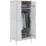 Armario FLORO madera maciza de pino blanco 77x53x171 cm de vidaXL, Armarios roperos - Ref: Foro24-374006, Precio: 256,17 €, D...