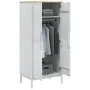 FLORO Kleiderschrank aus massivem weißem Kiefernholz 77x53x171 cm von vidaXL, Kleiderschränke - Ref: Foro24-374006, Preis: 25...