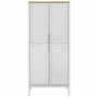 Armario FLORO madera maciza de pino blanco 77x53x171 cm de vidaXL, Armarios roperos - Ref: Foro24-374006, Precio: 256,17 €, D...