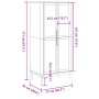 Armario FLORO madera maciza de pino blanco 77x53x171 cm de vidaXL, Armarios roperos - Ref: Foro24-374006, Precio: 256,17 €, D...