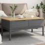 FLORO coffee table solid gray pine wood 99x55.5x45 cm by vidaXL, Coffee table - Ref: Foro24-374019, Price: 131,06 €, Discount: %