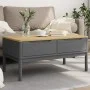 FLORO coffee table solid gray pine wood 99x55.5x45 cm by vidaXL, Coffee table - Ref: Foro24-374019, Price: 125,16 €, Discount: %
