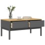 FLORO coffee table solid gray pine wood 99x55.5x45 cm by vidaXL, Coffee table - Ref: Foro24-374019, Price: 131,06 €, Discount: %