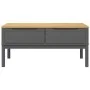 FLORO coffee table solid gray pine wood 99x55.5x45 cm by vidaXL, Coffee table - Ref: Foro24-374019, Price: 125,16 €, Discount: %