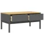 FLORO coffee table solid gray pine wood 99x55.5x45 cm by vidaXL, Coffee table - Ref: Foro24-374019, Price: 125,16 €, Discount: %